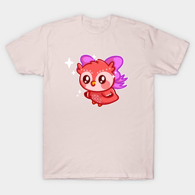 Celestial Owl - Cute Kawaii Owl T-Shirt by perdita00